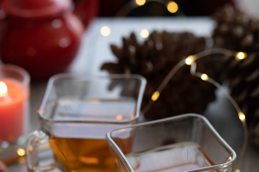 Té servido en la mesa
